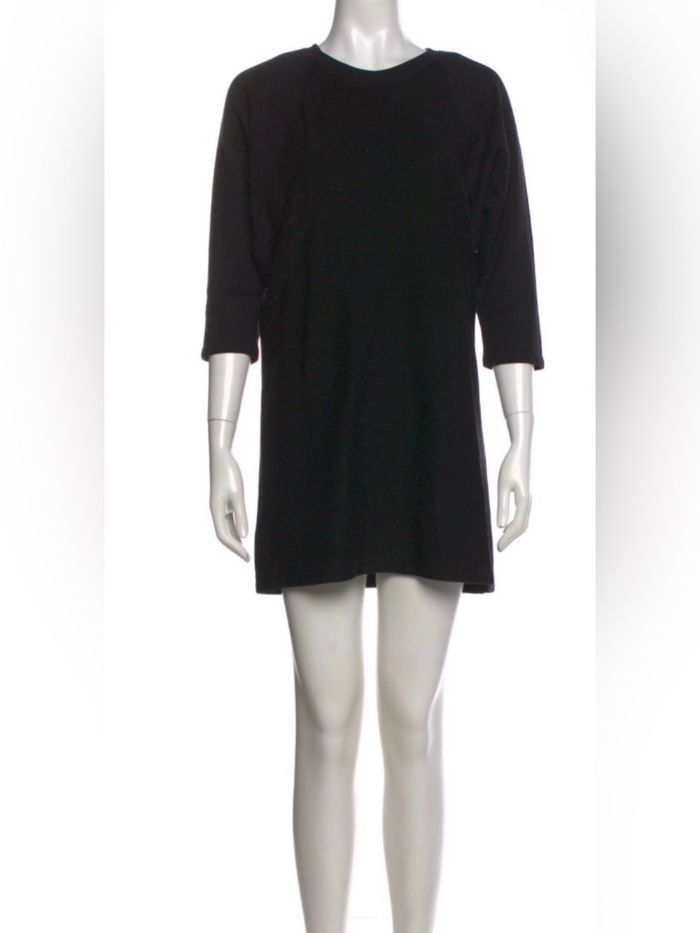 Tess Giberson Black Women's Crewneck Tunic Sweater